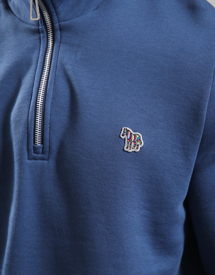 Paul Smith Half Zip Sweat Zebra 46D Indigo