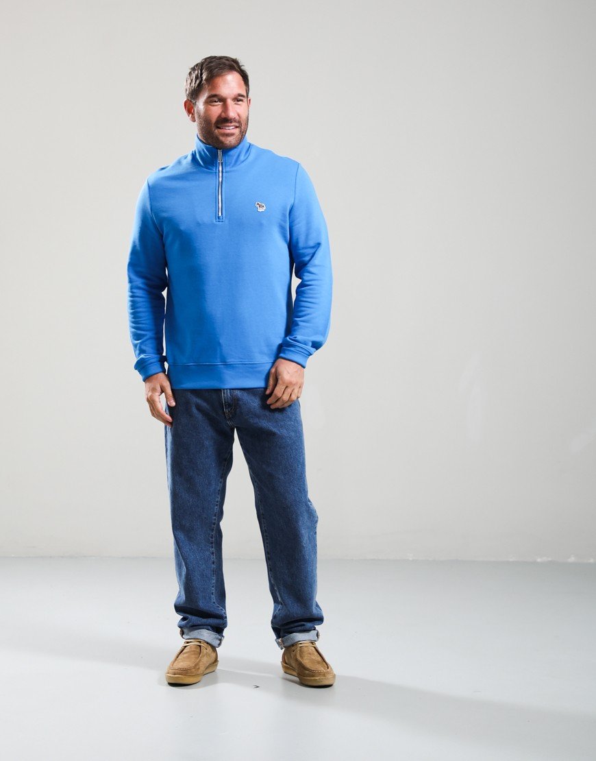 Paul Smith Half Zip Sweat Cobalt Blue