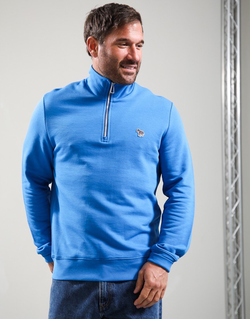 Paul Smith Half Zip Sweat Cobalt Blue