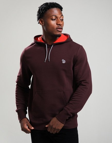 Paul Smith Zebra Hooded Sweat 29A Very Dark Red