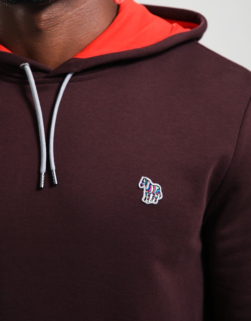 Paul Smith Zebra Hooded Sweat 29A Very Dark Red