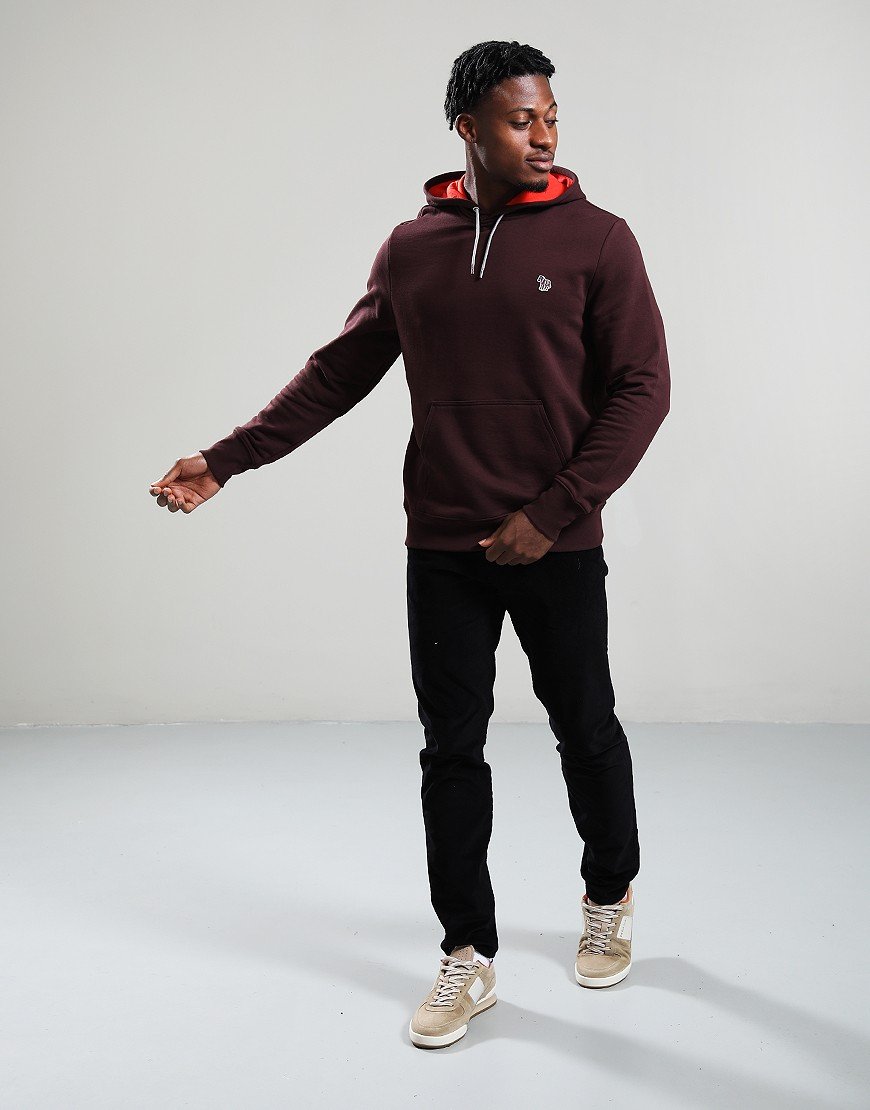 Paul Smith Zebra Hooded Sweat 29A Very Dark Red