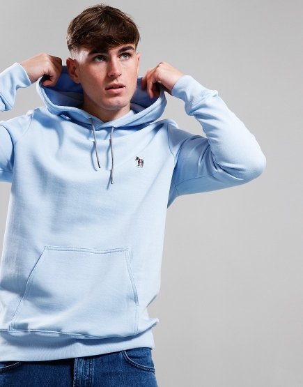 Paul Smith Zebra Hooded Sweat 41E Light Blue