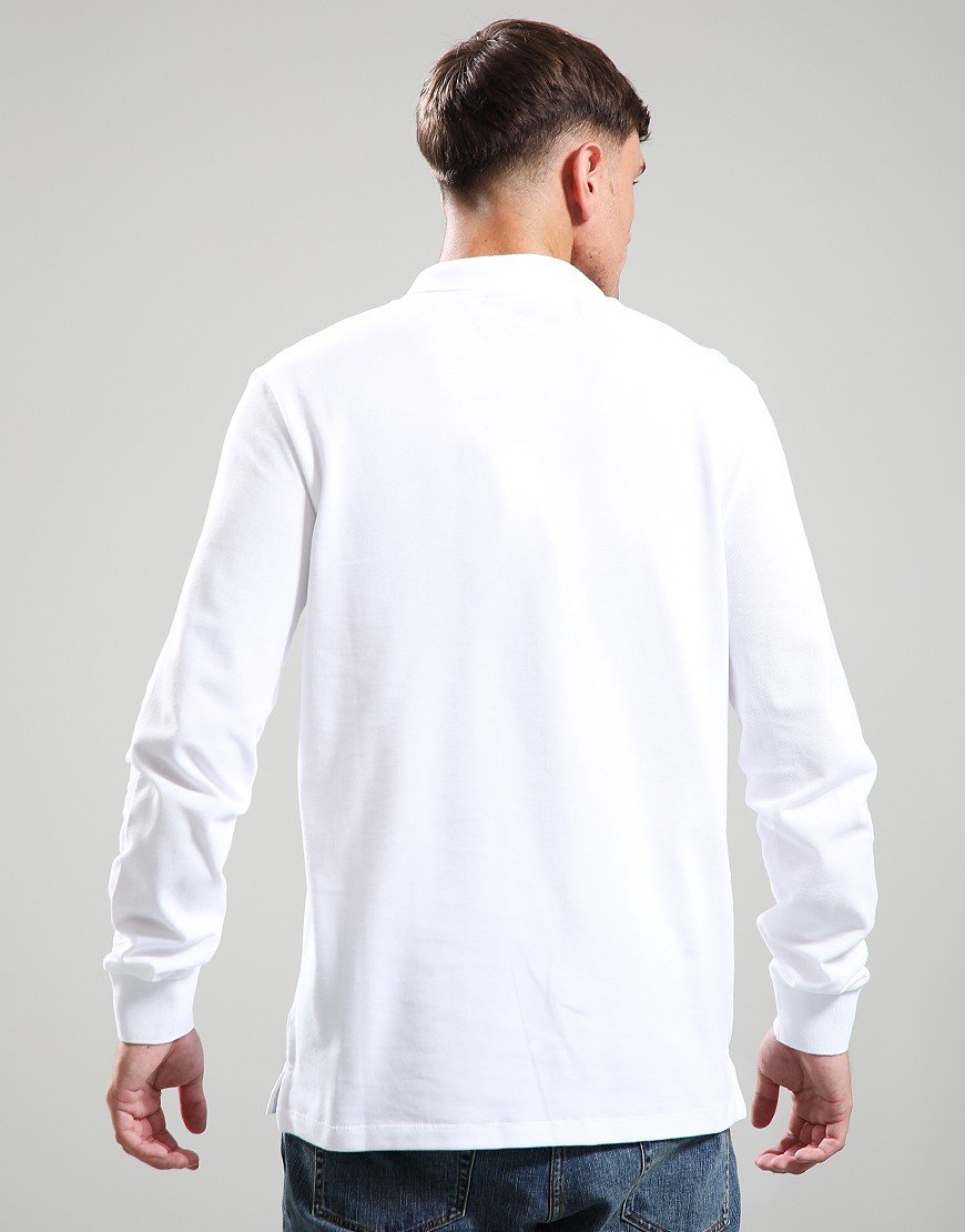 Paul Smith Regular Fit Long Sleeve Polo Shirt 01 White
