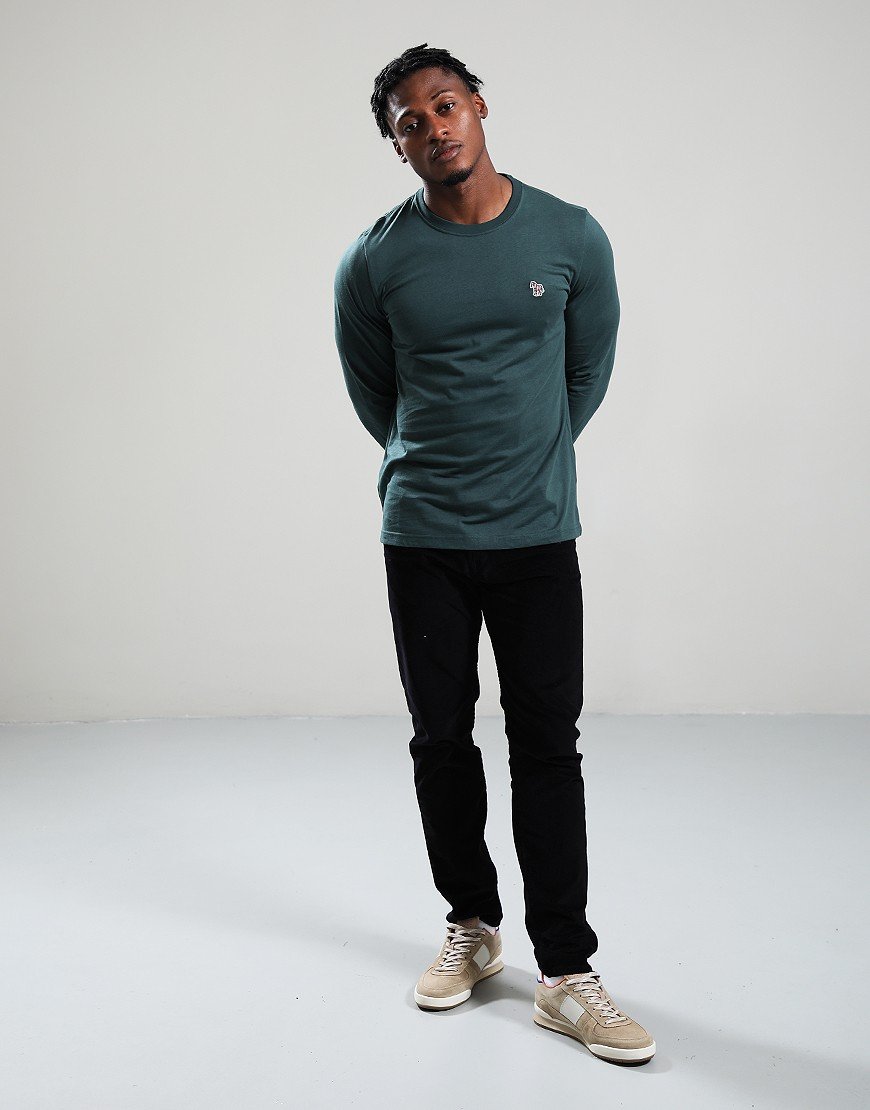 Paul Smith Long Sleeve Regular Fit T-Shirt 37D Petrol Green