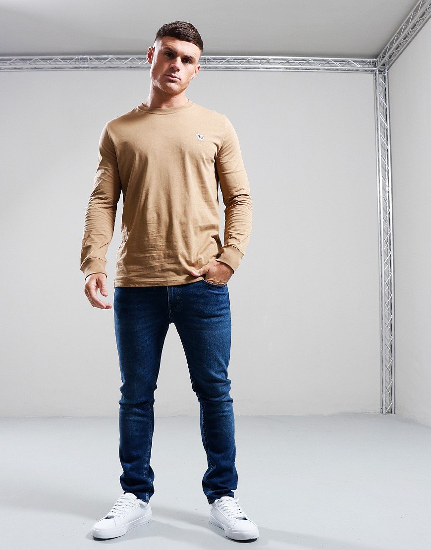 Paul Smith Long Sleeve Regular Fit T-Shirt 64B Camel