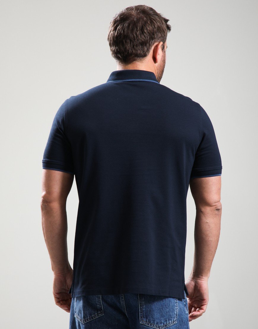 Paul Smith Regular Fit Zebra Polo Shirt Very Dark Navy