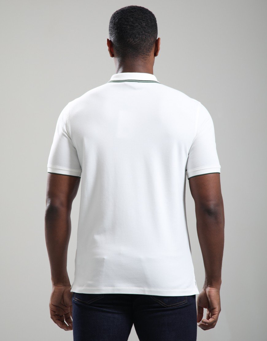Paul Smith Regular Fit Tipped Polo Shirt White