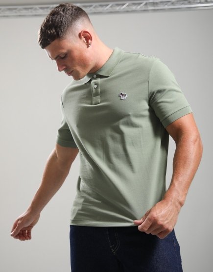 Paul Smith Regular Fit Polo Shirt 34D Greyish Green