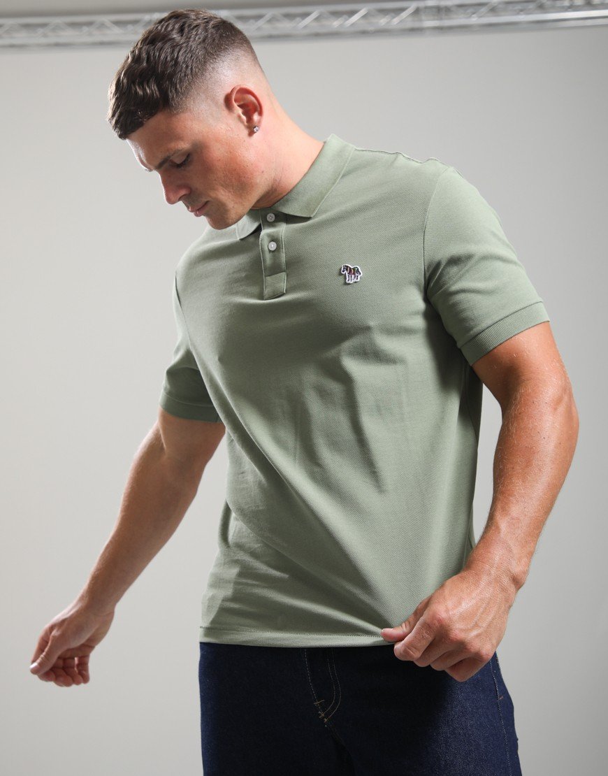 Paul Smith Regular Fit Polo Shirt 34D Greyish Green