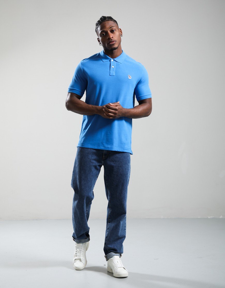 Paul Smith Regular Fit Polo Shirt Cobalt Blue