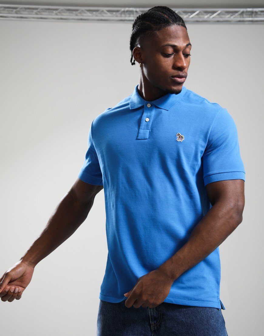 Paul Smith Regular Fit Polo Shirt Cobalt Blue