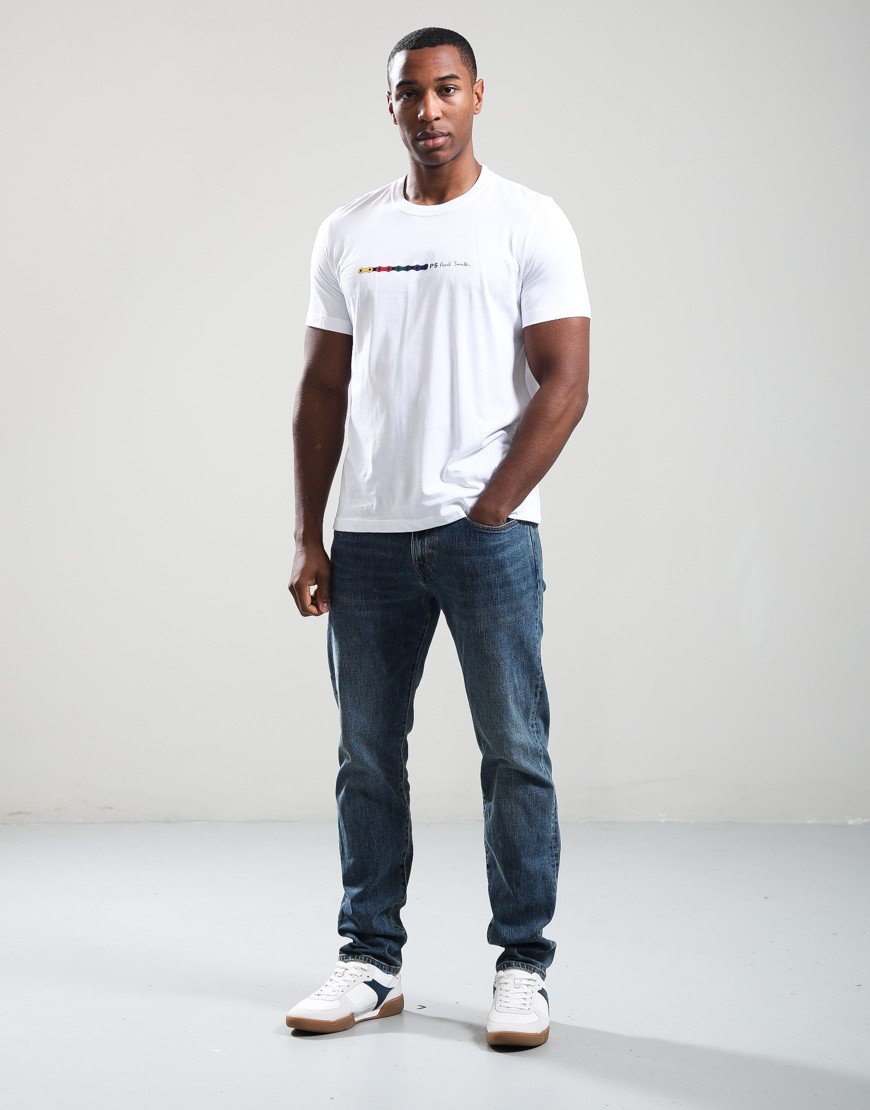 Paul Smith Chain Regular Fit T Shirt 01 White