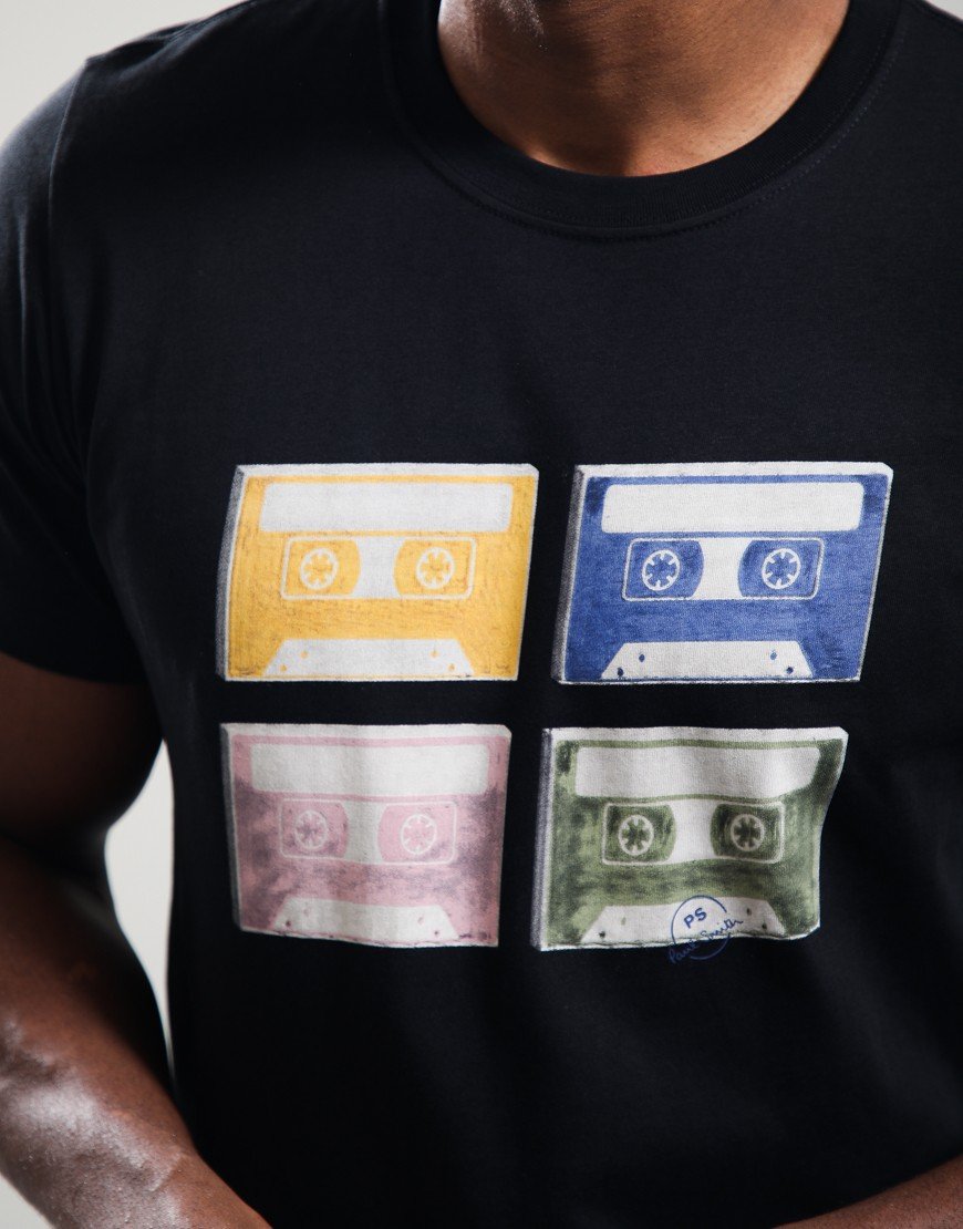 Paul Smith Tapes Regular Fit T Shirt 79 Black