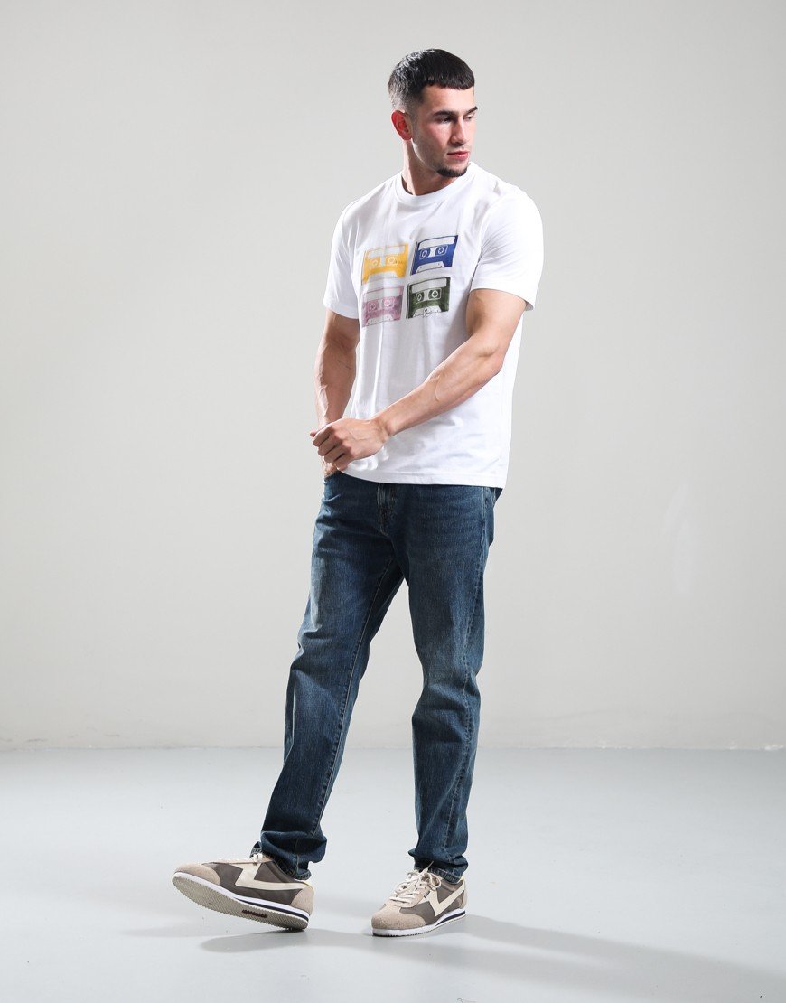 Paul Smith Tapes Regular Fit T-Shirt 01 White