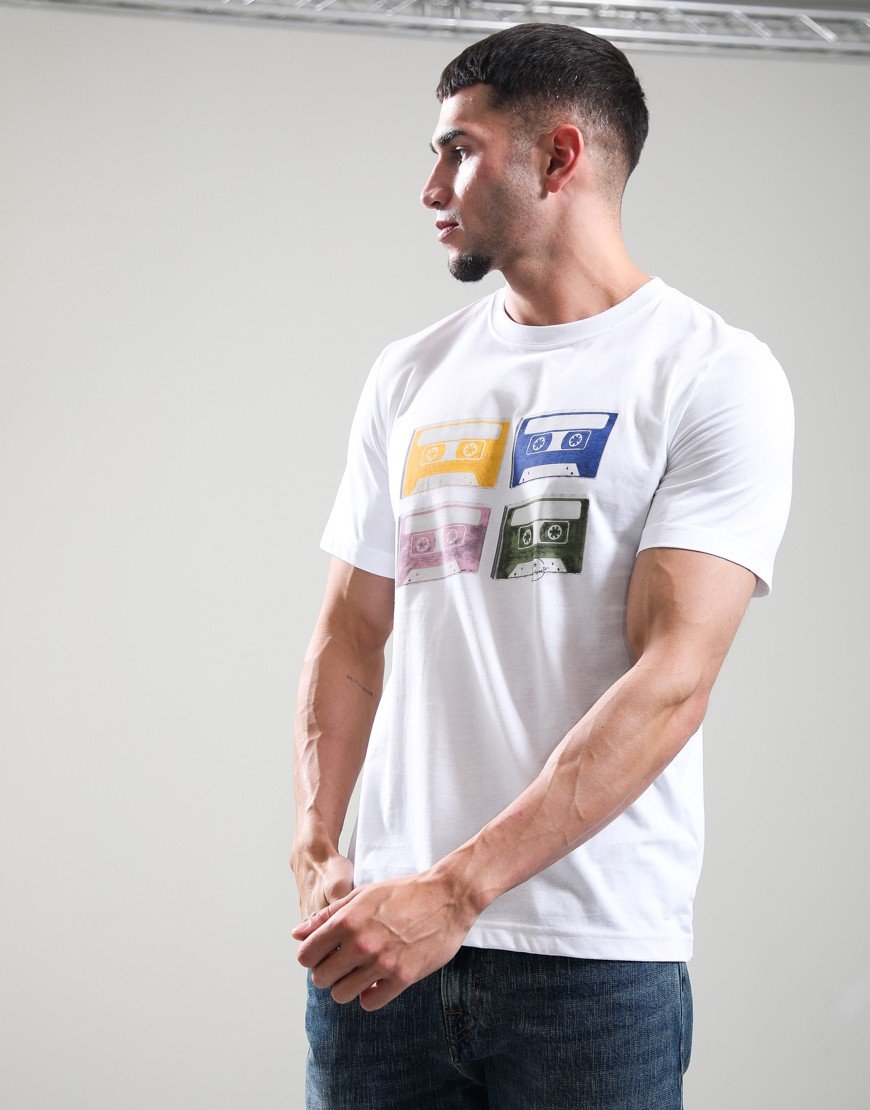 Paul Smith Tapes Regular Fit T-Shirt 01 White