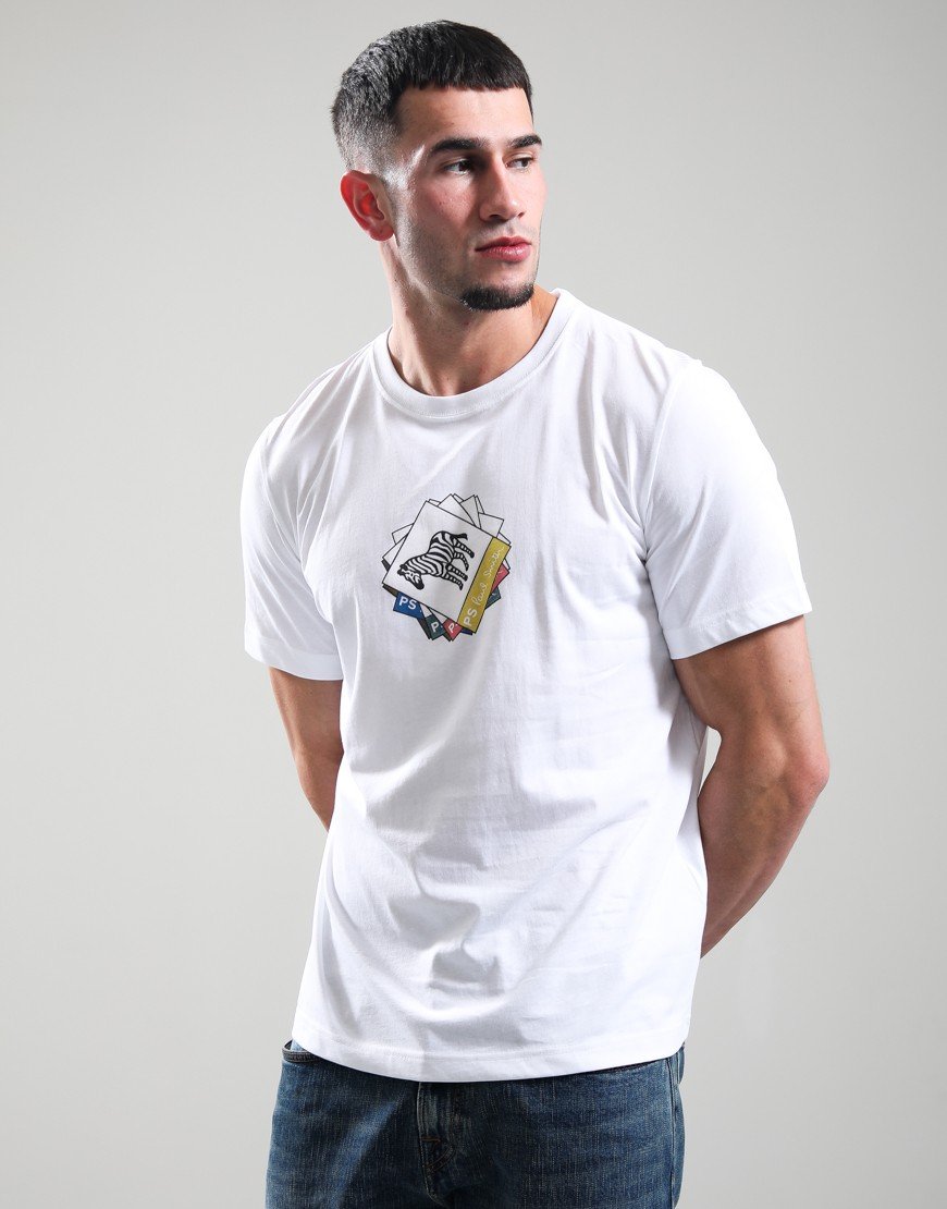 Paul Smith Zebra Regular Fit T-Shirt 01 White