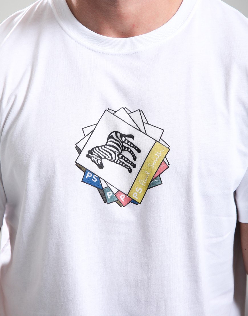 Paul Smith Zebra Regular Fit T-Shirt 01 White