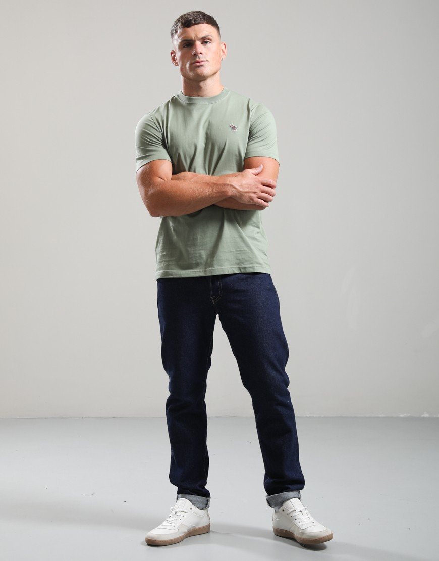 Paul Smith Regular Fit Zebra T-Shirt 34D Greyish Green