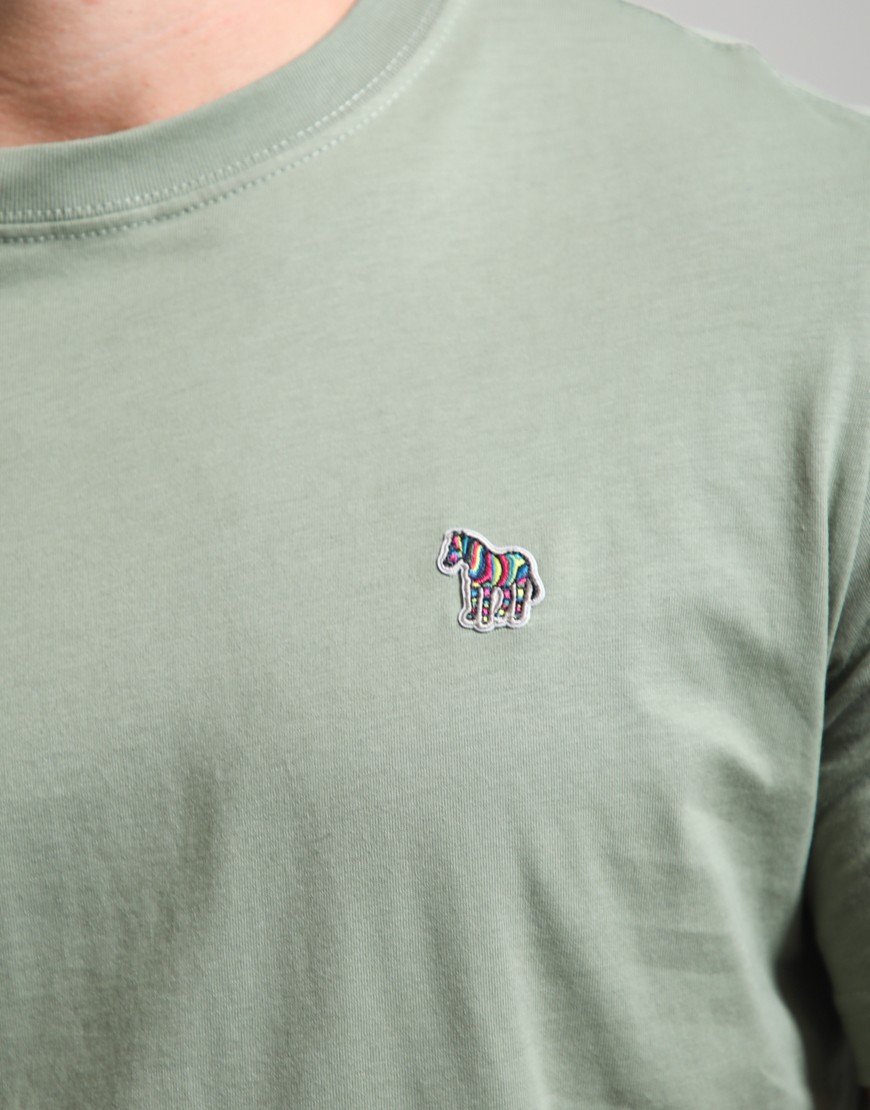 Paul Smith Regular Fit Zebra T-Shirt 34D Greyish Green
