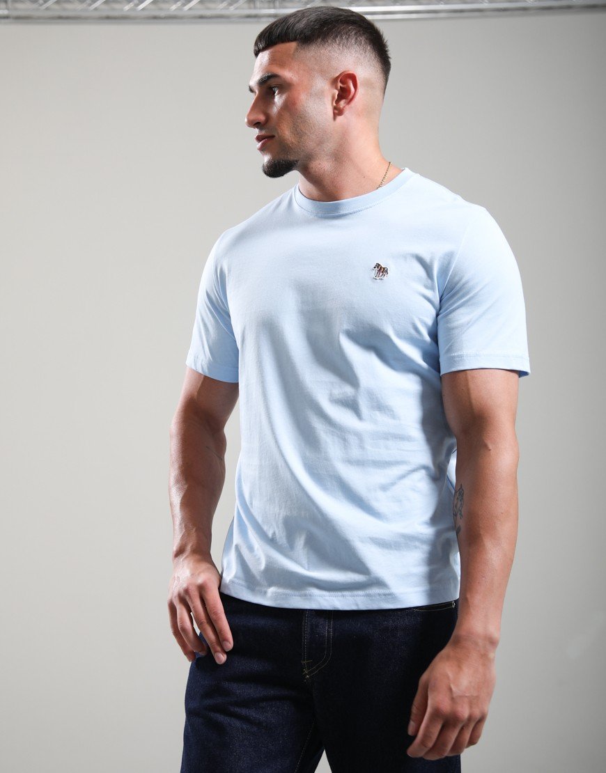 Paul Smith Regular Fit Zebra T-Shirt 41E Light Blue