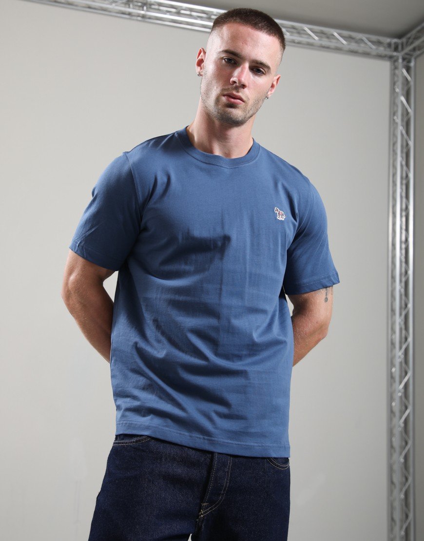 Paul Smith Regular Fit Zebra T-Shirt 46E Indigo