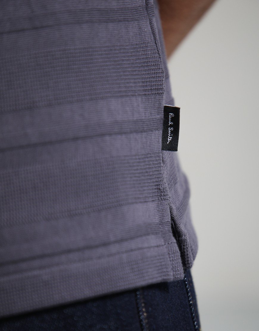 Paul Smith Regular Fit Zip Polo Shirt Grey