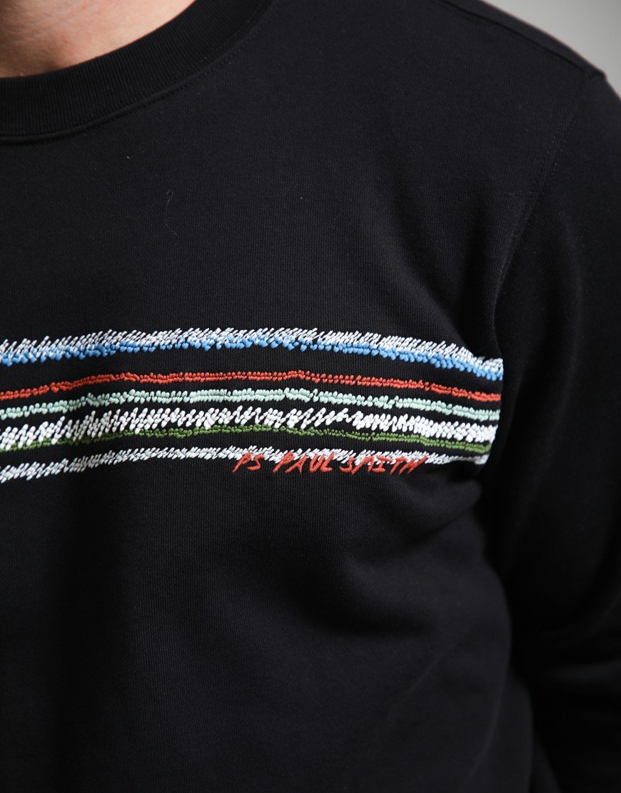Paul Smith Regular Fit Stripe Sweatshirt 79 Black