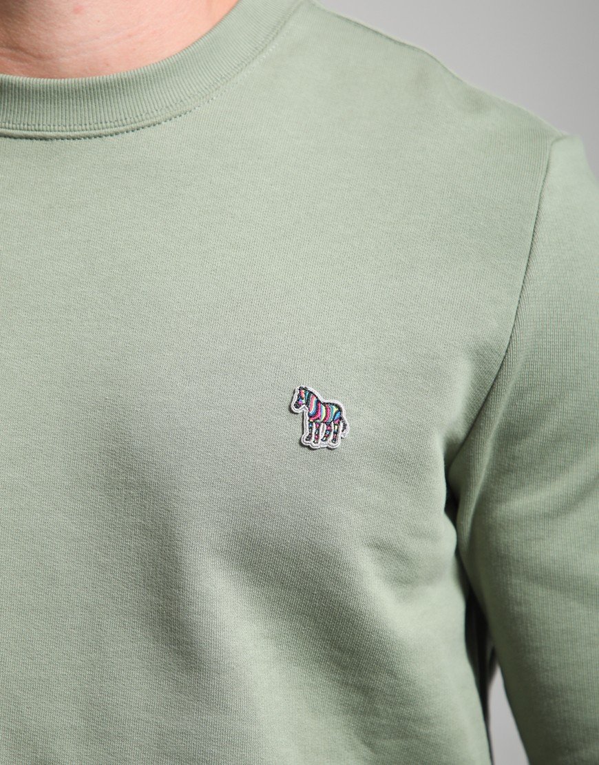 Paul Smith Zebra Logo Sweatshirt 34C Greyish Green