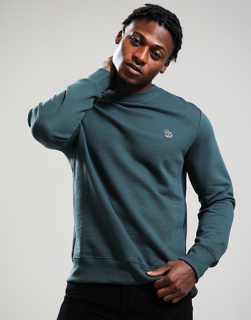 Paul Smith Regular Fit Sweat Zebra 37C Petrol Green
