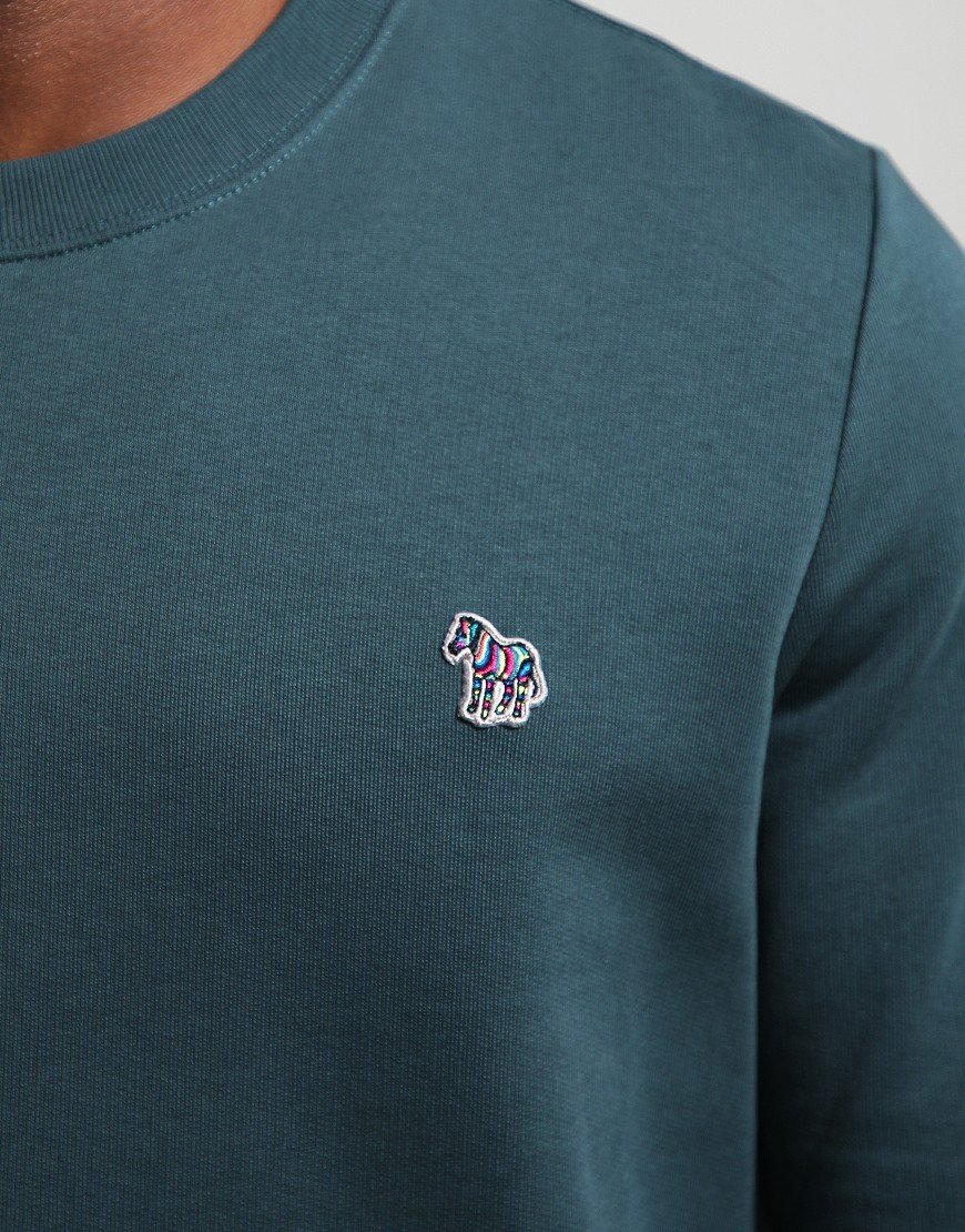 Paul Smith Regular Fit Sweat Zebra 37C Petrol Green