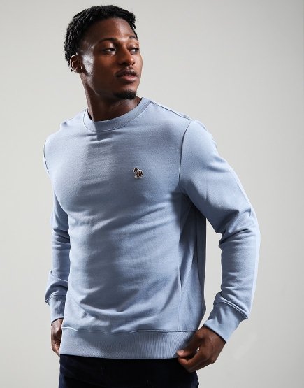 Paul Smith Regular Fit Sweat Zebra 43G Greyish Blue