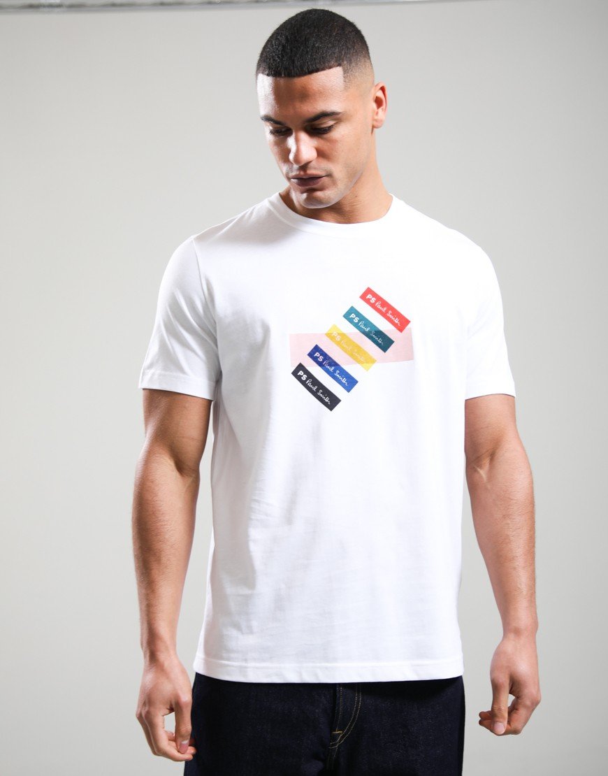 Paul Smith Barcode T-Shirt White