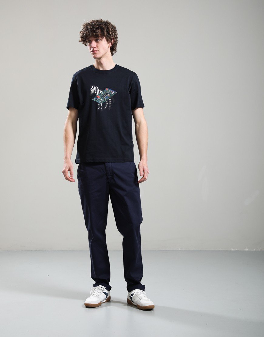 Paul Smith Circuit Zebra T-Shirt Very Dark Navy