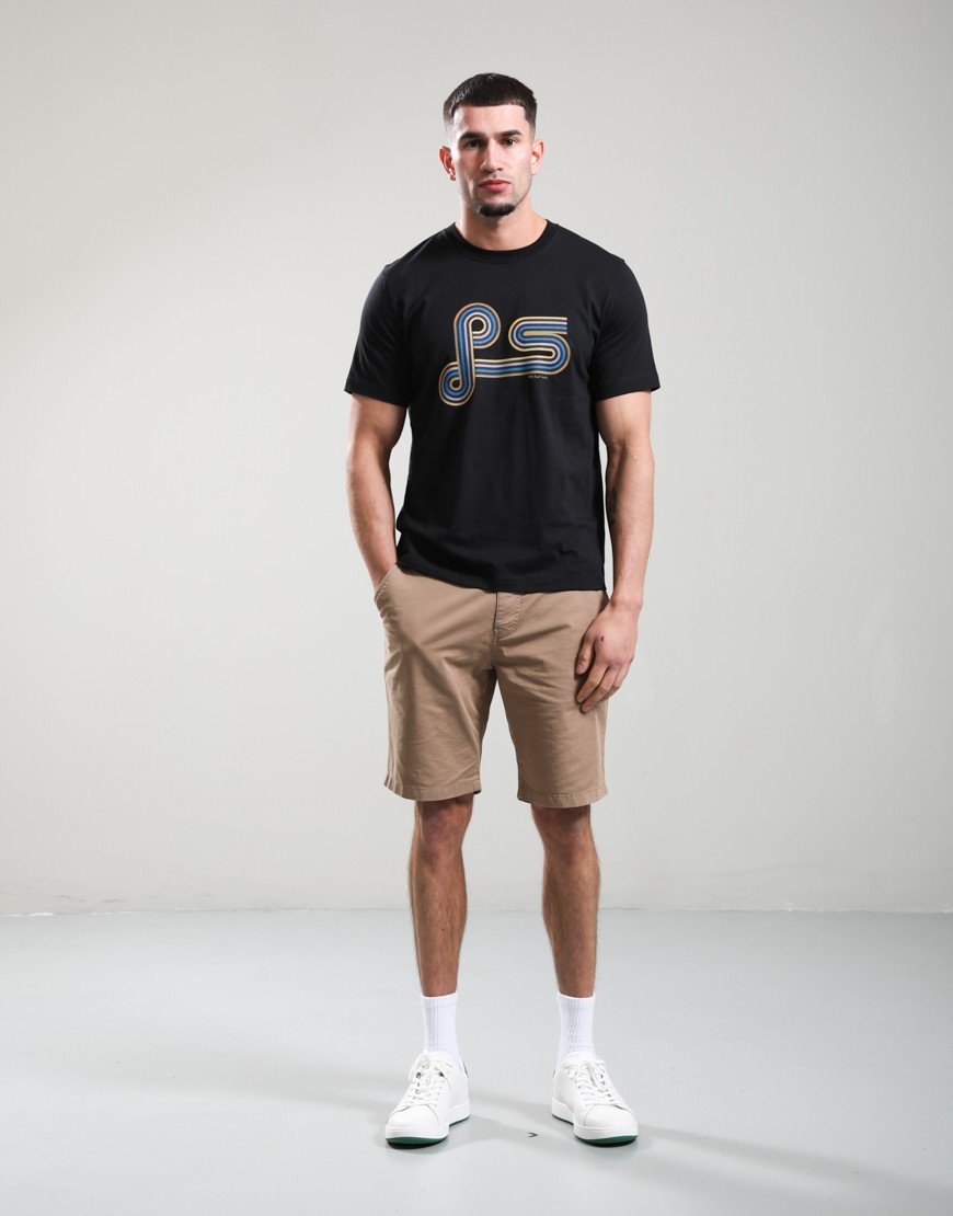 Paul Smith Swirly PS Regular Fit T Shirt Black