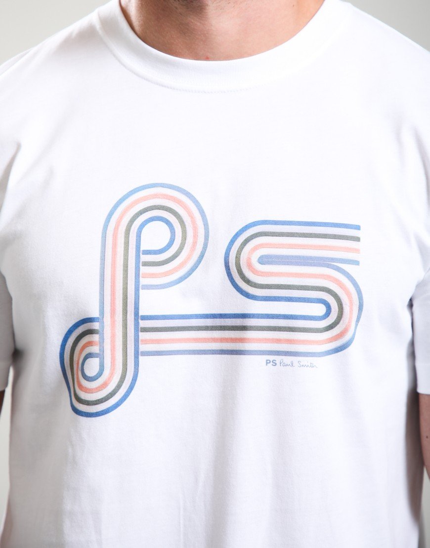 Paul Smith Swirly PS Regular Fit T-Shirt White