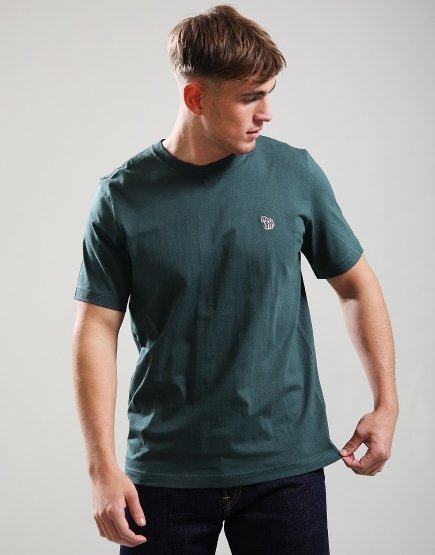 Paul Smith Regular Fit Zebra T-Shirt 37D Petrol Green
