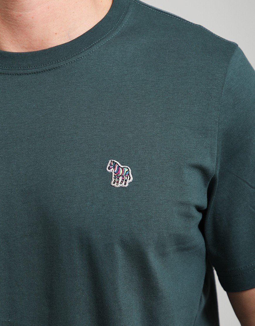 Paul Smith Regular Fit Zebra T-Shirt 37D Petrol Green
