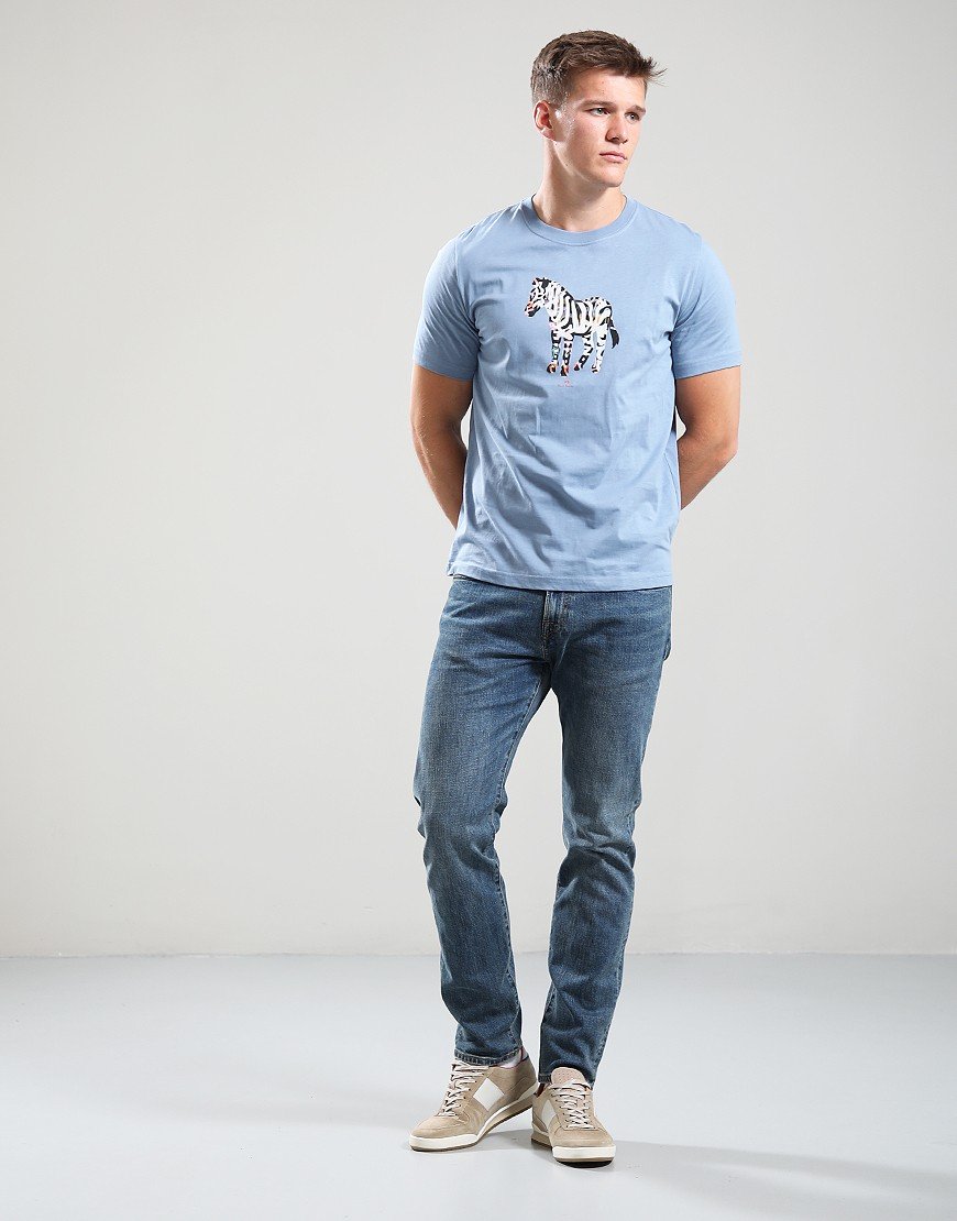 Paul Smith Zebra Large Regular Fit T-Shirt 43D Greyish Blue