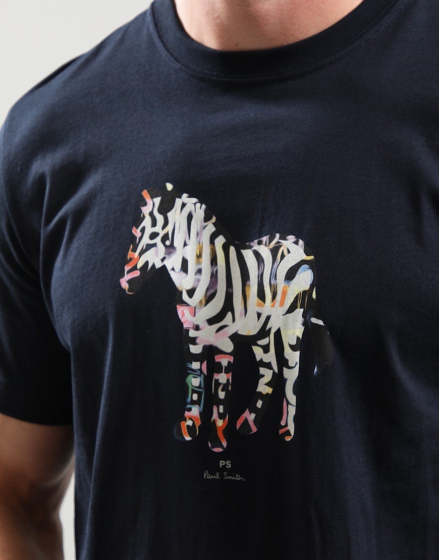 Paul Smith Zebra Large Regular Fit T Shirt 49 Very Dark Navy