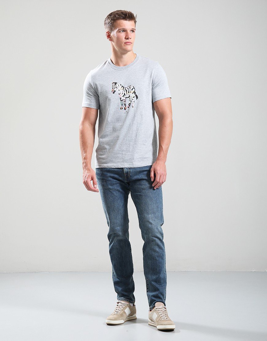 Paul Smith Zebra Large Regular Fit T-Shirt 72 Grey Melange