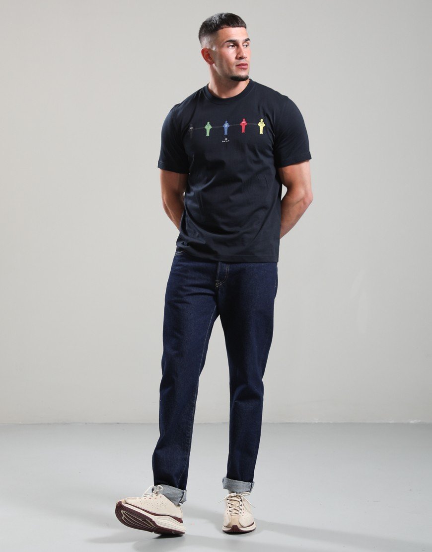 Paul Smith Table Football T-Shirt 49 Dark Navy