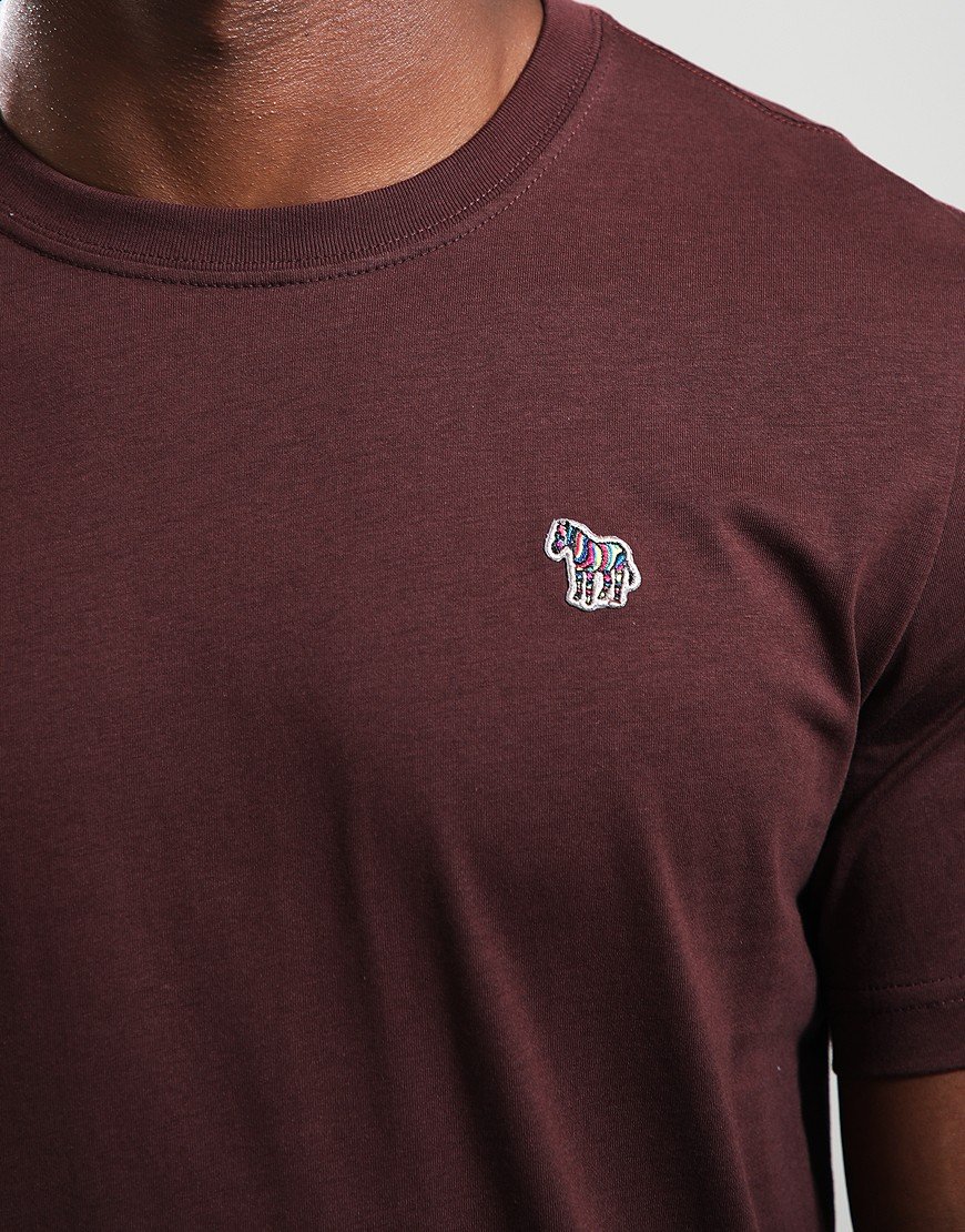 Paul Smith Regular Fit Zebra T-Shirt 29B Dark Red