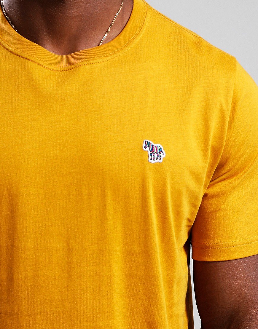 Paul Smith Regular Fit Zebra T-Shirt Yellow - Terraces Menswear