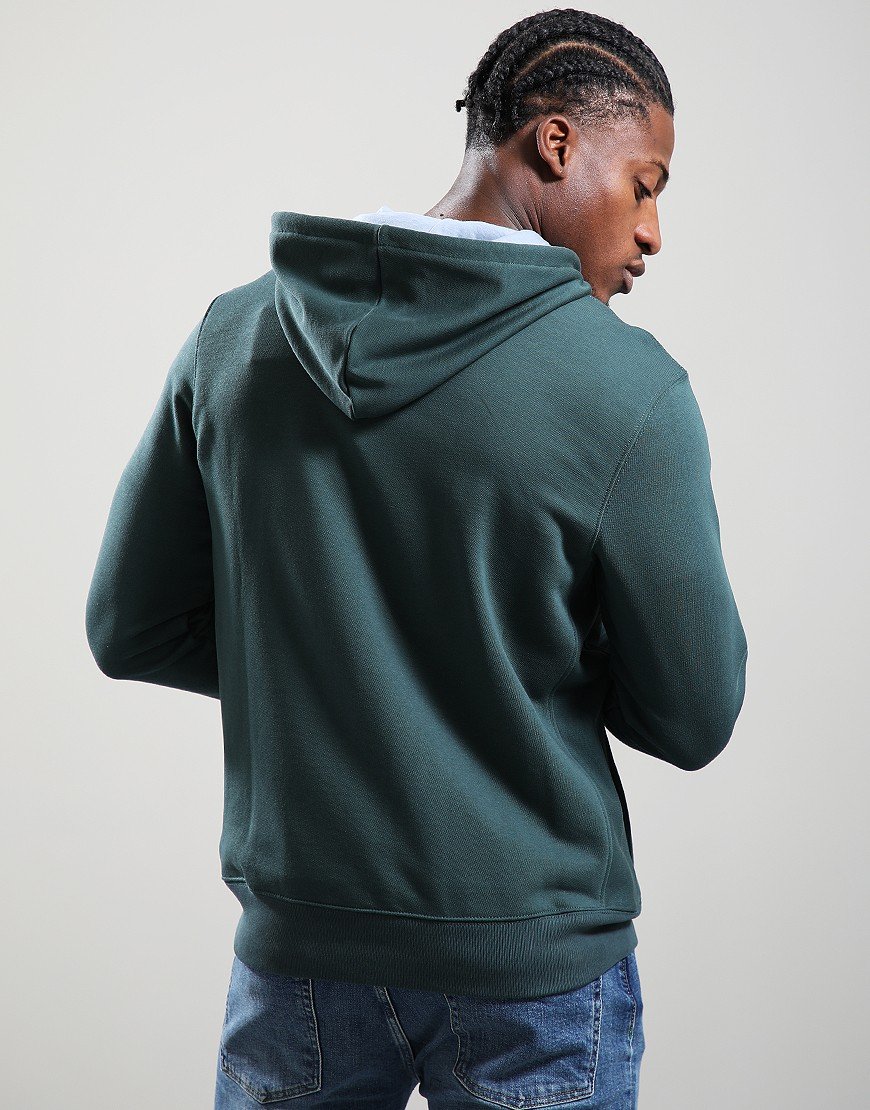 Paul Smith Zip Front Zebra Hoodie 37C Petrol Green