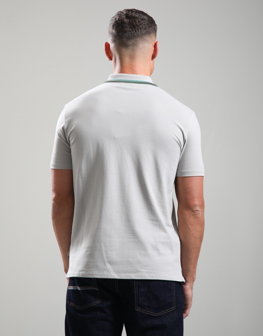 Paul Smith Regular Fit Zip Polo Shirt Grey