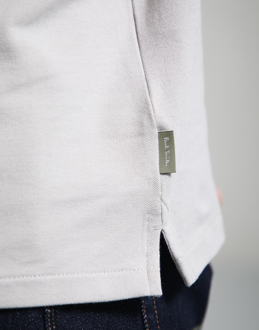Paul Smith Regular Fit Zip Polo Shirt Grey