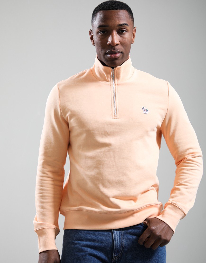 Paul Smith Regular Fit Half Zip Zebra Sweat 15D