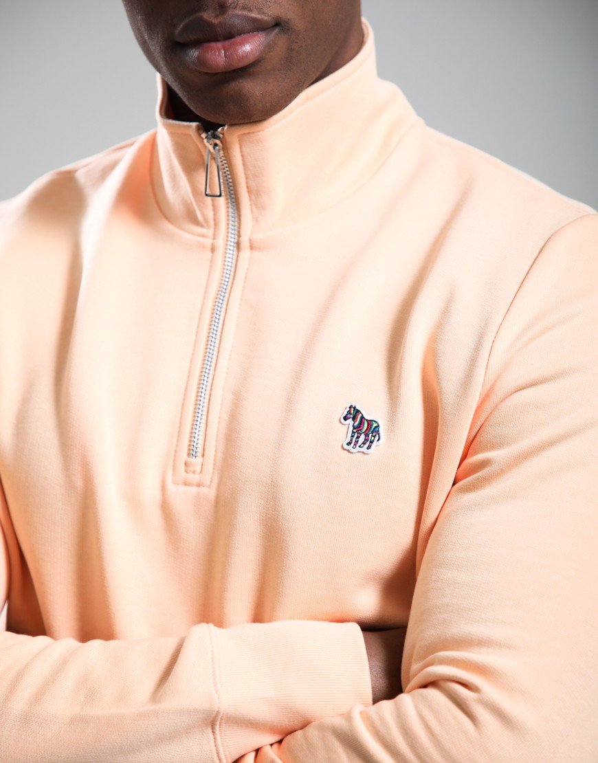 Paul Smith Regular Fit Half Zip Zebra Sweat 15D
