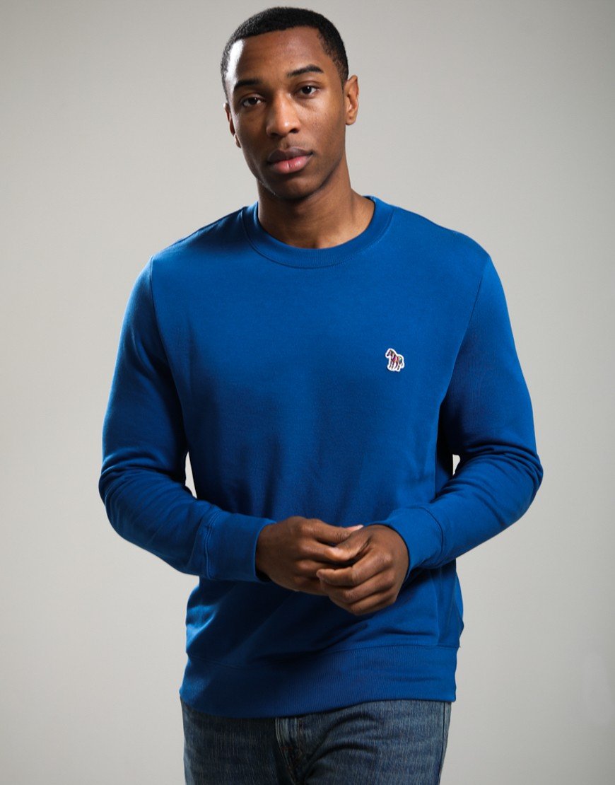 Paul Smith Regular Fit Sweat Zebra 45D Blue
